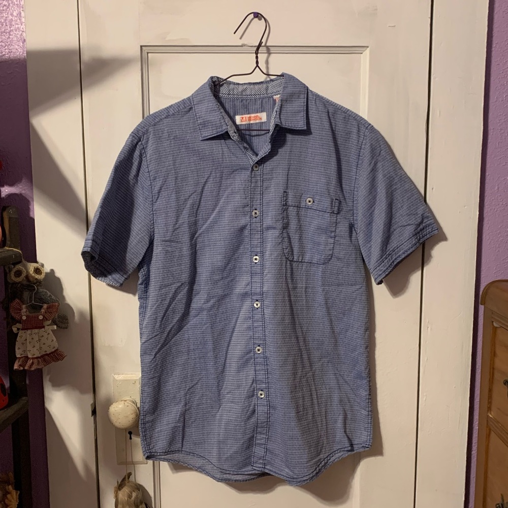 Michael Brandon Blue Button Down Men’s Shirt
